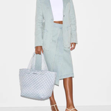 MZ Wallace Medium Metro Deluxe Tote in Chambray