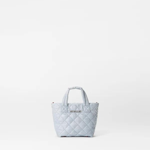 MZ Wallace Petite Metro Tote Deluxe in Chambray – Blue Beetle MZ Wallace Petite Metro Tote Deluxe in Chambray – Blue Beetle