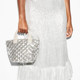 MZ Wallace Micro Metro Tote Deluxe in Ice Sequin