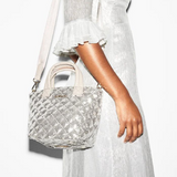 MZ Wallace Micro Metro Tote Deluxe in Ice Sequin