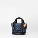 MZ Wallace Quilted Mini Empire Tote in Navy & Black