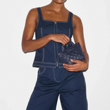 MZ Wallace Petite Metro Tote Deluxe in Dawn Navy