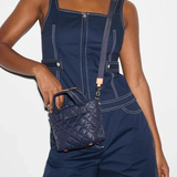 MZ Wallace Petite Metro Tote Deluxe in Dawn Navy