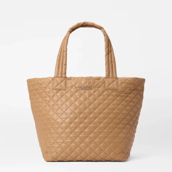 MZ Wallace Medium Metro Deluxe Tote in Caramel