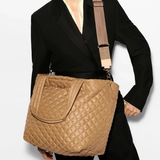 MZ Wallace Medium Metro Deluxe Tote in Caramel