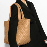 MZ Wallace Medium Metro Deluxe Tote in Caramel