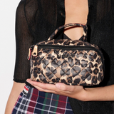 MZ Wallace Metro Accordion Cosmetic in Leopard