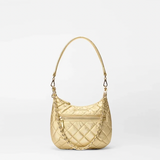 MZ Wallace Mini Crosby Sienna in Light Gold Pearl