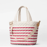 MZ Wallace Medium Metro Deluxe Tote in Sanshell Apple Charter Stripe