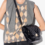 MZ Wallace Medium Crosby Lock in Black Lacquer