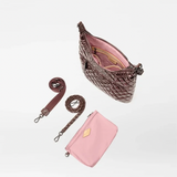 MZ Wallace Crosby Sienna in Bordeaux Lacquer