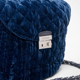 MZ Wallace Crosby Lock Saddle in Midnight Velvet