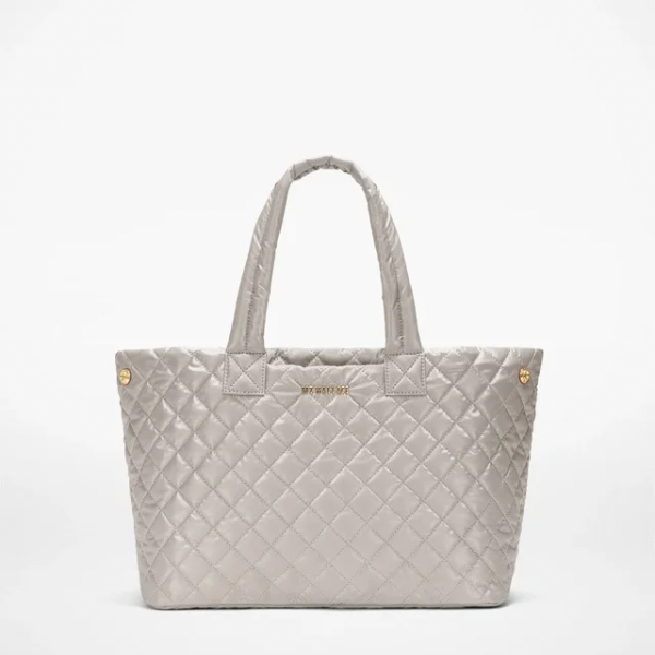 MZ Wallace Medium Metro City Tote in Sable Pearl Metallic