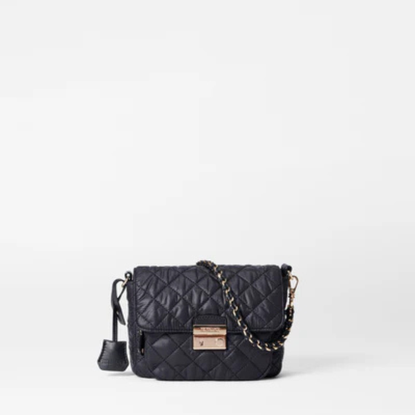 MZ Wallace Small Crosby Lock Crossbody in Black