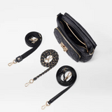 MZ Wallace Small Crosby Lock Crossbody in Black