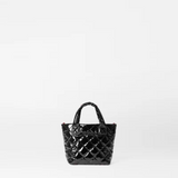 MZ Wallace Petite Metro Tote Deluxe in Black Lacquer