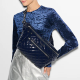 MZ Wallace Crosby Sling in Navy Lacquer