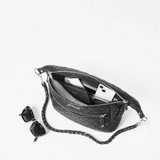 MZ Wallace Crosby Sling in Navy Lacquer