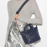 MZ Wallace Micro Sutton in Navy Dawn with Silver Stars