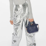 MZ Wallace Micro Sutton in Navy Dawn with Silver Stars