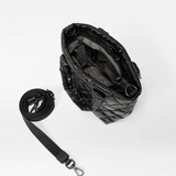 MZ Wallace Petite Metro Tote Deluxe in Black Liquid