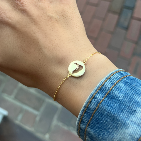Nantucket Cut-Out Bracelet in Gold Vermeil