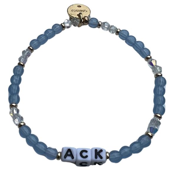 Little Words Project ACK Bracelet in Periwinkle Clear