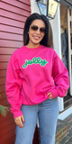 Jolly Sweatshirt in Hot Pink
