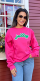 Jolly Sweatshirt in Hot Pink