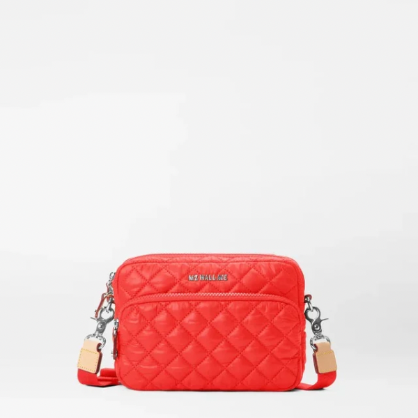 MZ Wallace Small Metro Camera Bag in Bright Cherry