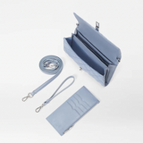 MZ Wallace Astor Convertible Crossbody in Stone Blue