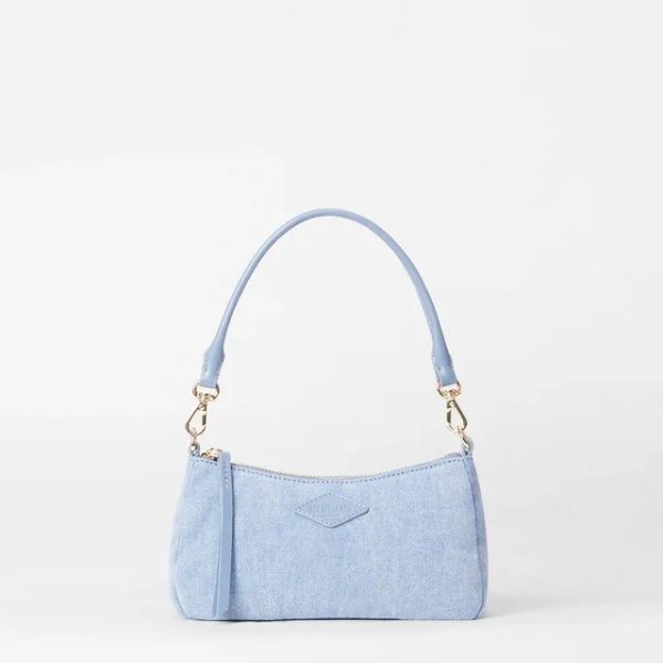 MZ Wallace Mini Chelsea Shoulder in True Light Denim