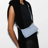 MZ Wallace Mini Chelsea Shoulder in True Light Denim