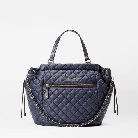 MZ Wallace Crosby Anna Tote in Navy Dawn