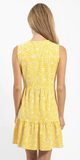 Annabelle Dress in Yellow Mums