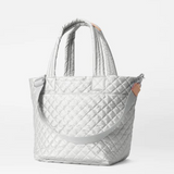MZ Wallace Medium Metro Deluxe Tote in Oyster Metallic