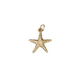 Medium Starfish Bracelet Charm in 14kt Gold