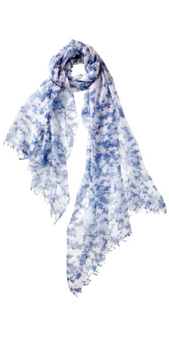 Clouds Featherweight Scarf in Blue