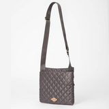 MZ Wallace Metro Flat Crossbody in Magnet