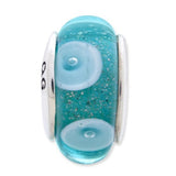 Aqua Dot Glass Bead