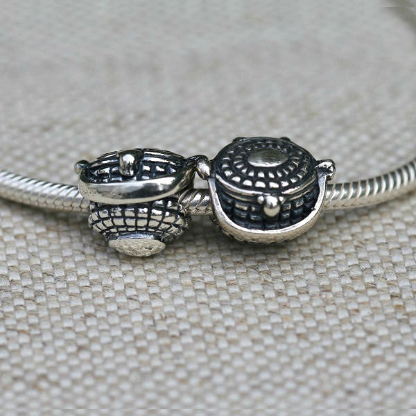 Nantucket Lightship Basket Charm Bead
