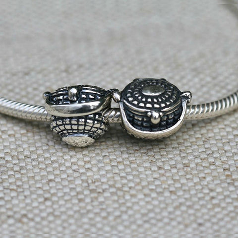 Nantucket Lightship Basket Charm Bead