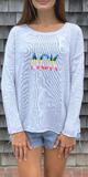 ACK Block Font Sweater in Grey