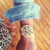 Blonde Tortoise with Gold Chain