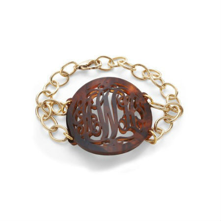 Isobel Acrylic Monogram Bracelet