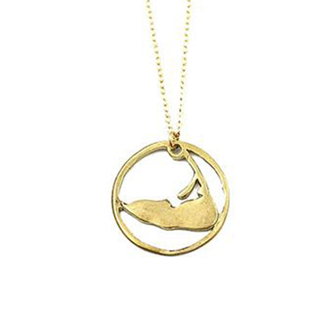 Large Ring Around Nantucket Necklace in Gold by Skar Jewelry