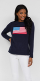 Flag Sweater in Navy