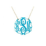 Acrylic Script Monogram Necklace by Moon and Lola