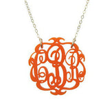 Acrylic Script Monogram Necklace by Moon and Lola