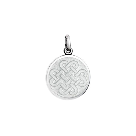 Small Colby Davis Friendship Knot Charm in White